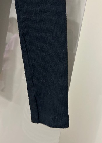 Düğmeli Siyah Kadın Triko - Görsel 5