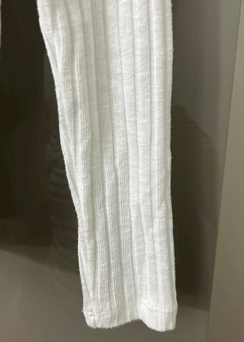 Beyaz Yüksek Yaka Triko Kadın Kazak - Görsel 5