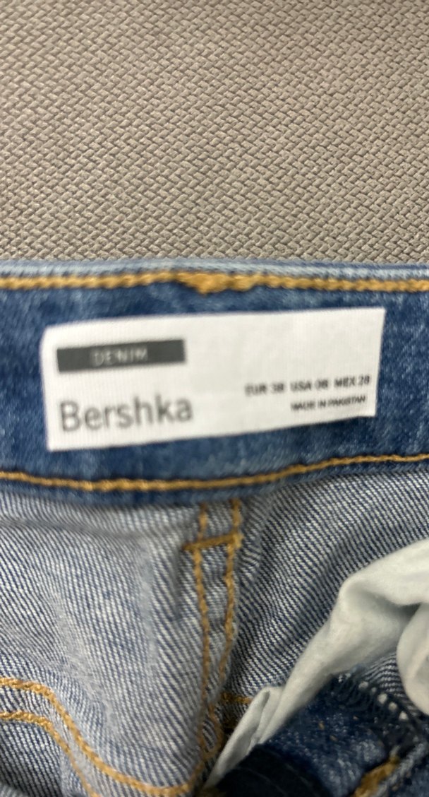 Mavi Midi Uzunlukta Rahat Kesim Kadın Kot Etek - Görsel 5