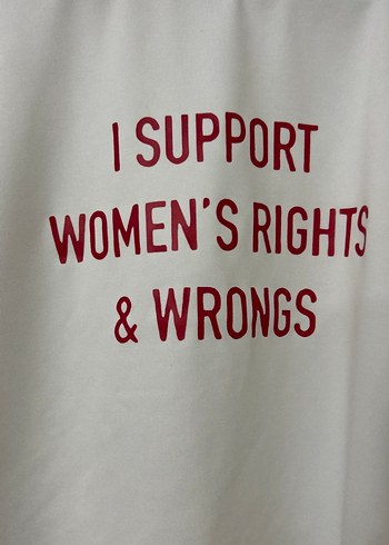 Beyaz Kadın Baskılı Kısa Kollu Tişört - Görsel 3