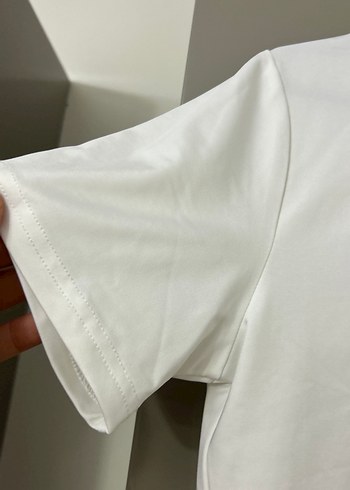 Beyaz Kadın Baskılı Kısa Kollu Tişört - Görsel 4