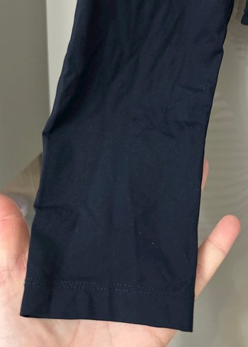 Siyah Uzun Kollu Minimalist Bluz - Görsel 4