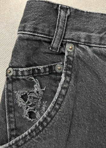 Gri Rahat Kesim Midi Kot Pantolon - Görsel 8