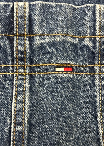 Kadın Lacivert Denim Kısa Salopet - Görsel 3