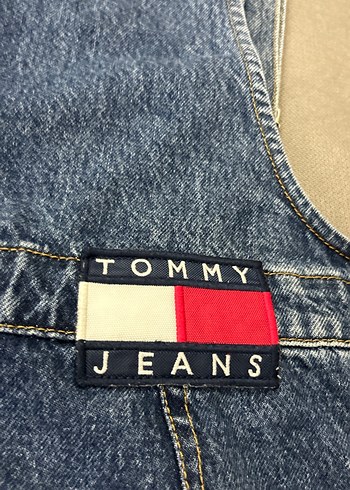 Kadın Lacivert Denim Kısa Salopet - Görsel 8