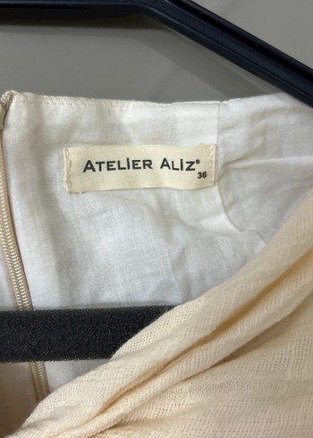 Bej Keten Uzun Salaş Etek - Görsel 4