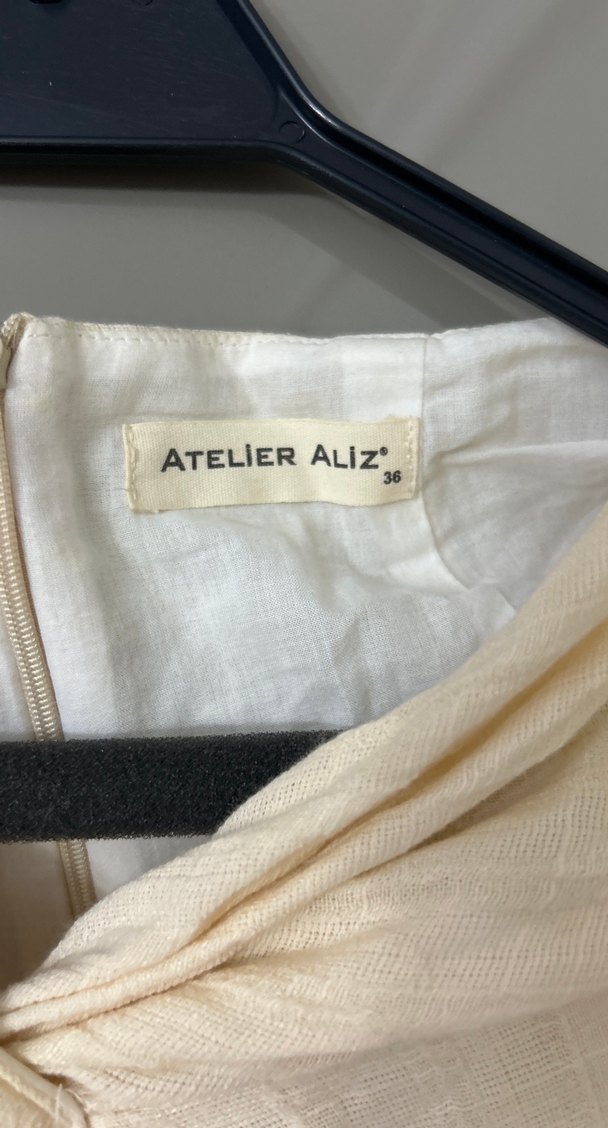 Bej Keten Uzun Salaş Etek - Görsel 4