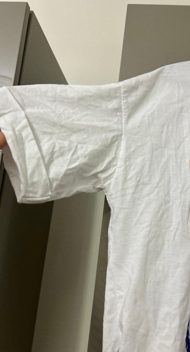 Beyaz Baskılı Kadın Tişört - Görsel 4