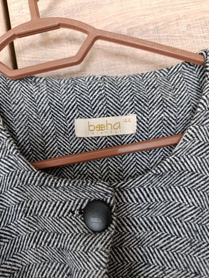 Gri Örgü Hamile Uzun Kollu Hırka - Görsel 2