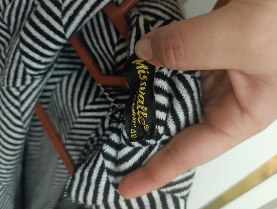 Zebra Desenli Uzun Gri Kadın Palto - Görsel 4