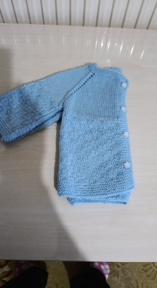 Erkek Çocuk Triko Düğmeli Hırka - Görsel 3