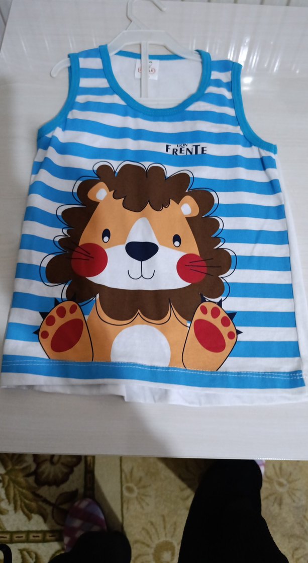 Mavi Aslan Baskılı Bebek Erkek Takım - Görsel 2