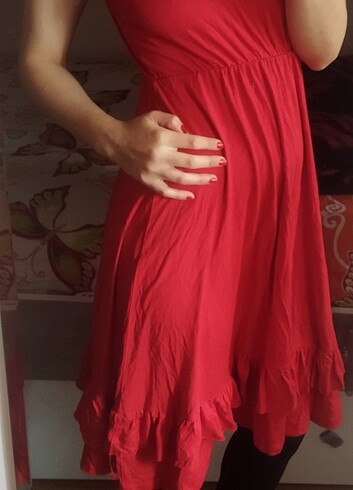 Diğer Kırmızı yazlık elbise 