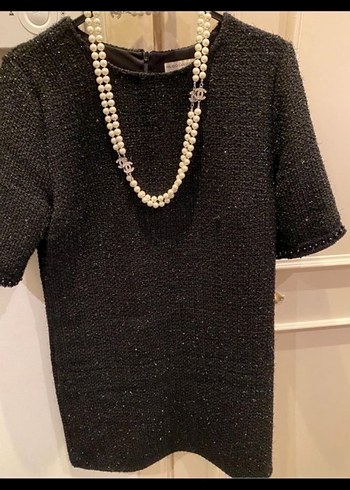 Mudo Siyah Boncuklu Midi Kadın Kolye - Görsel 2