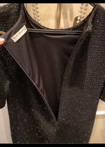 Mudo Siyah Boncuklu Midi Kadın Kolye - Görsel 4