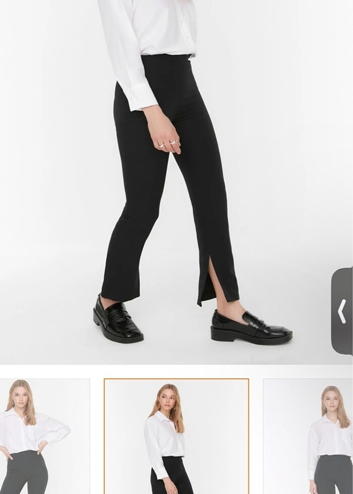 Siyah kumaş pantolon - Görsel 2