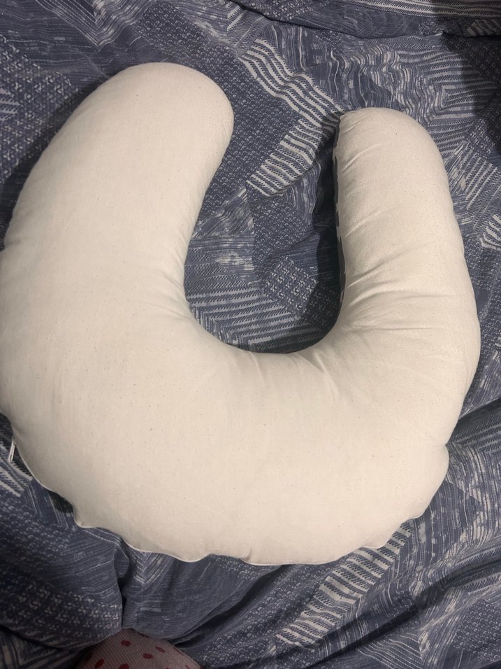 Gri Yıldız Desenli Emzirme ve Hamile Yastığı - Görsel 2