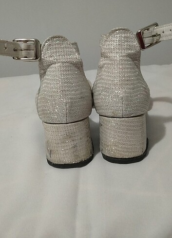 Sedef beyaz kız çocuk abiye ayakkabisi - Görsel 3