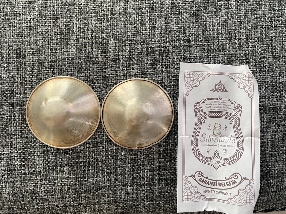 Koruyucu Gümüş Göğüs Ucu Kapakları - Görsel 2