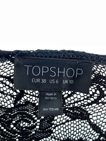 38 Beden siyah Renk Topshop Kısa Elbise %70 İndirimli.