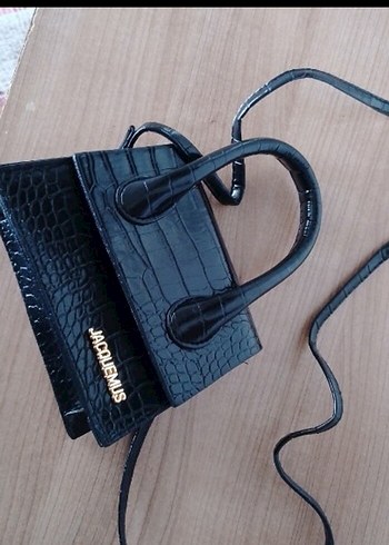 Jacquemus Jacquemus Siyah Deri Yılan Desenli Kadın Çanta