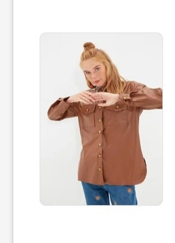 38 beden deri gömlek 