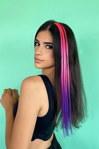 Yan Çıt Çıt Postiş / Ombre iki Renkli / 50