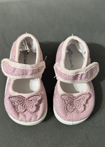 Kız Çocuk Pembe Nakışlı Ayakkabı - Görsel 2