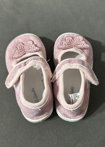 Kız Çocuk Pembe Nakışlı Ayakkabı - Görsel 3