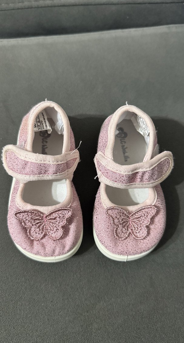 Kız Çocuk Pembe Nakışlı Ayakkabı - Görsel 2