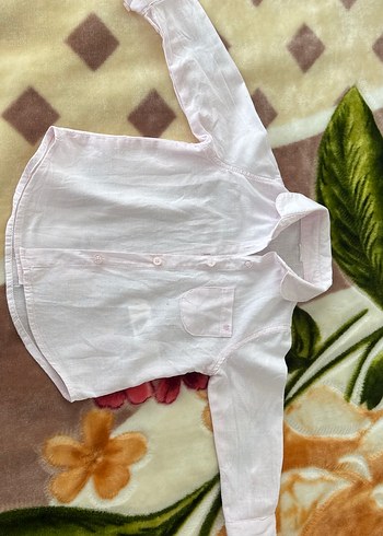 Toz Pembe Kız Bebek Gömlek - Görsel 7