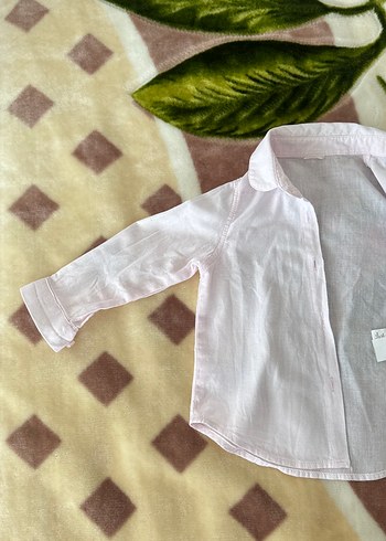 Toz Pembe Kız Bebek Gömlek - Görsel 5