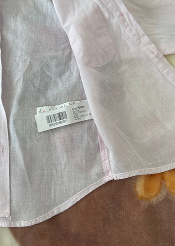 Toz Pembe Kız Bebek Gömlek - Görsel 4