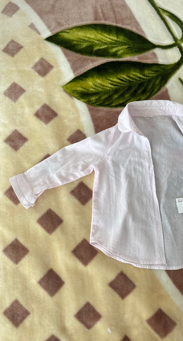 Toz Pembe Kız Bebek Gömlek - Görsel 5