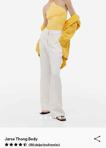 H&m sarı askılı bluz