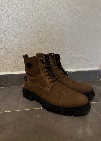 Taba kahve Tokalı erkek Bot motor botu tarzı - Görsel 8