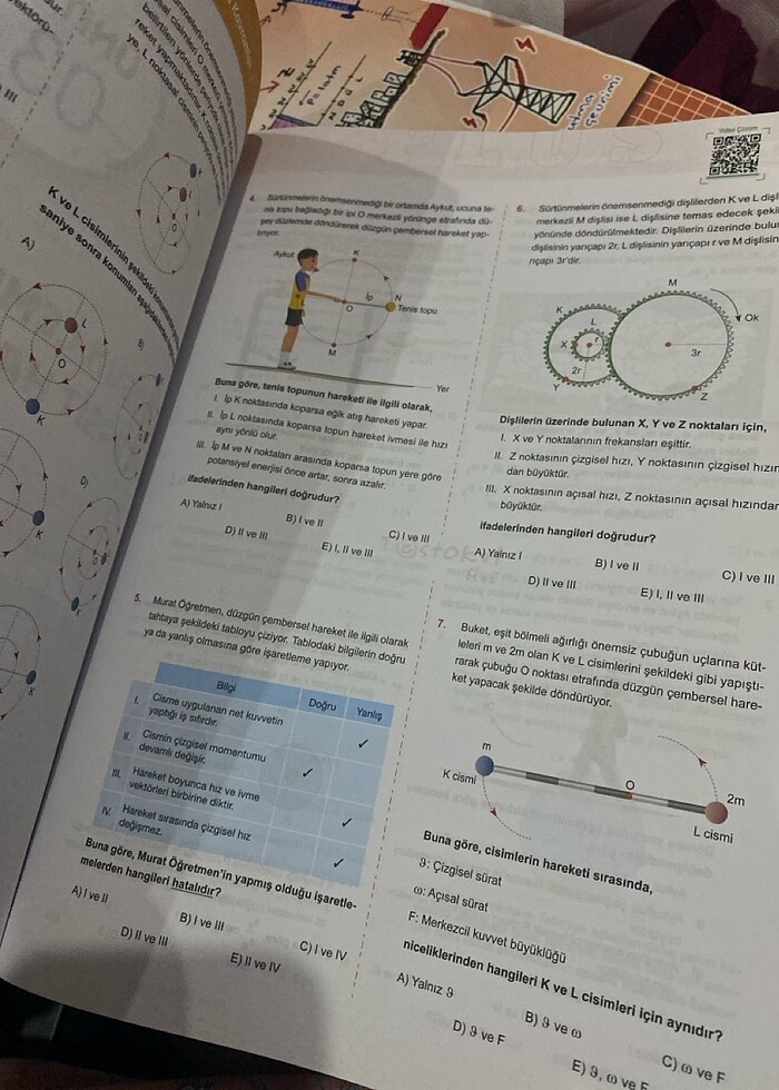 Ayt fizik testokul soru bankası - Görsel 5