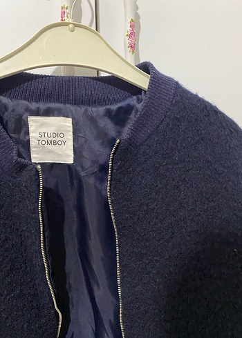Lacivert Yün Maternity Ceket tomboyun orijinal ürünüdür - Görsel 3
