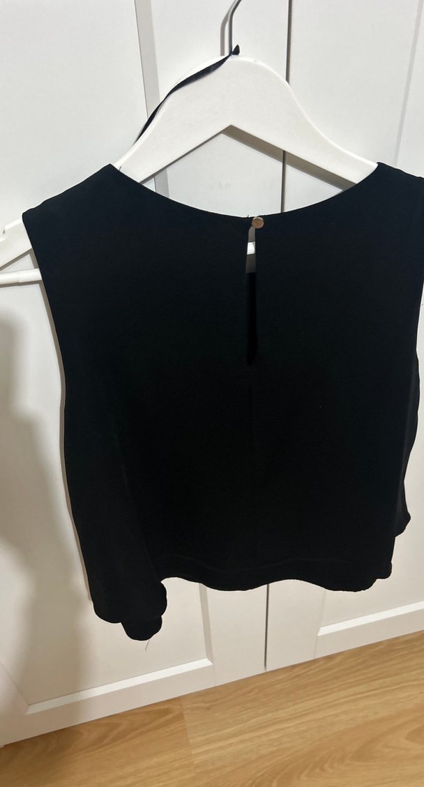 Siyah Kadın Kolsuz Midi Atlet - Görsel 4