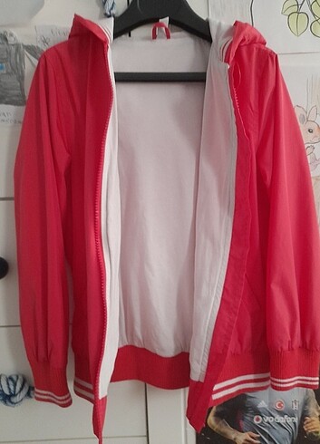 9 Yaş Beden kırmızı Renk Unisex yağmurluk