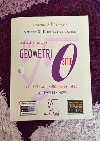 Geometri Sıfır TYT-AYT-MSO-DGS-KPSS-ALES Kitabı