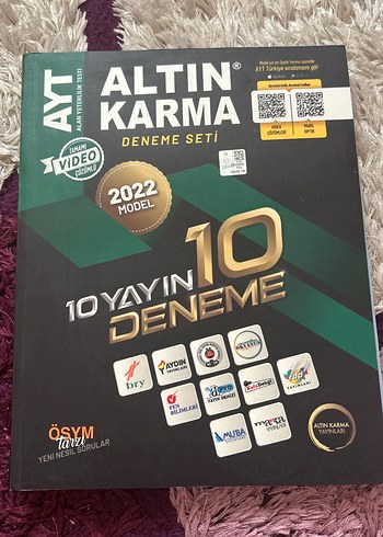 2022 AYT Altın Karma Deneme Seti 10'lu