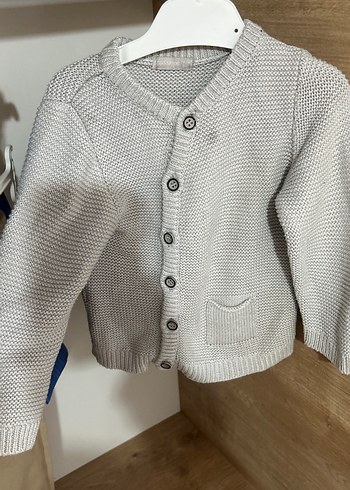 Gri Erkek Çocuk Örgü Hırka