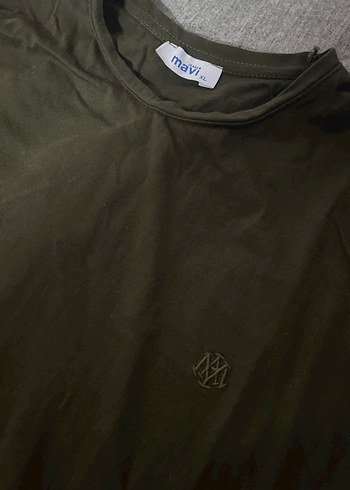 Khaki Regular Fit Bisiklet Yaka Tişört - Görsel 3