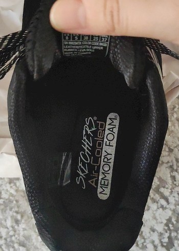 38 Beden siyah Renk Skechers Kadın Elastik Bağcıklı Spor Ayakkabı