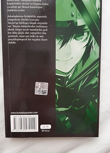  Beden Seraph Of the End Manga 1. 2. ve 3. Cilt