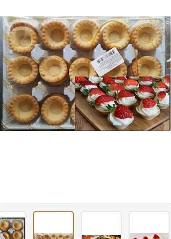 Diğer Altın Renkli Mini Tart Kalıpları