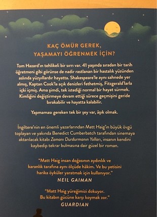 Accessorize Zamanı durdurmanın yolları -matt haig