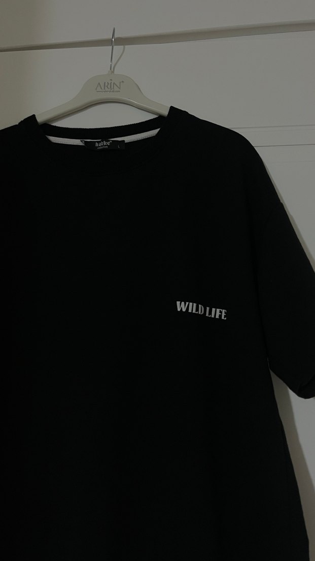 Siyah Leoparlı Tşört - Görsel 5