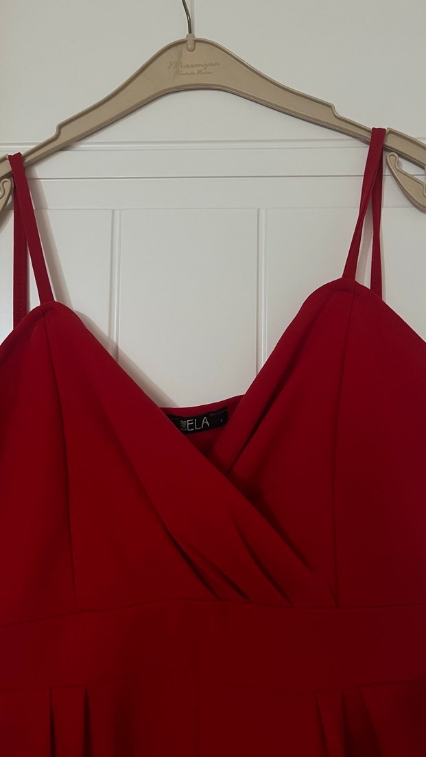 Kırmızı Şort Tulum - Görsel 5